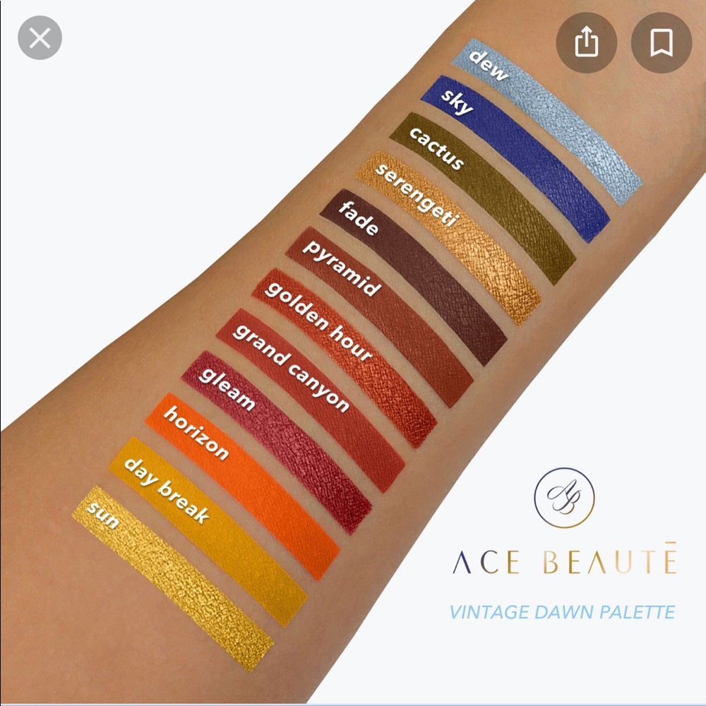 Ace Beaute “vintage dawn” eyeshadow palette